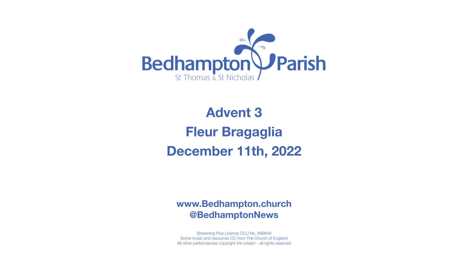 Sermon December 11th, 2022 – Advent 3