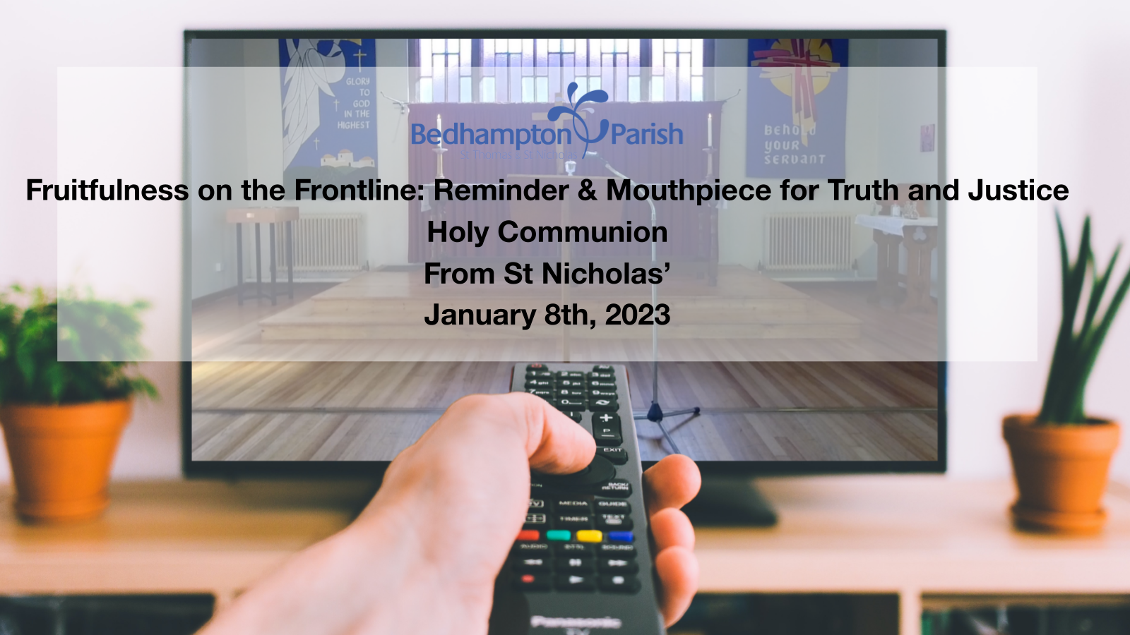 Holy Communion January 8th, 2023 – Fruitfulness on the Frontline: Mouthpiece for Truth and Justice