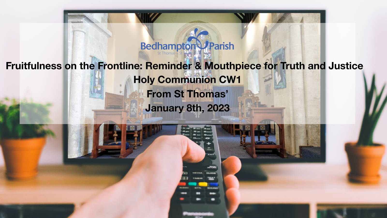 Holy Communion CW1 January 8th, 2023 – Fruitfulness on the Frontline: Mouthpiece for Truth and Justice