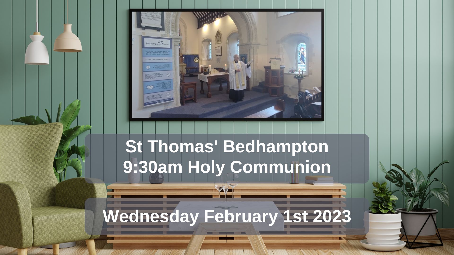 Midweek Holy Communion February 1st, 2023 – Candlemas
