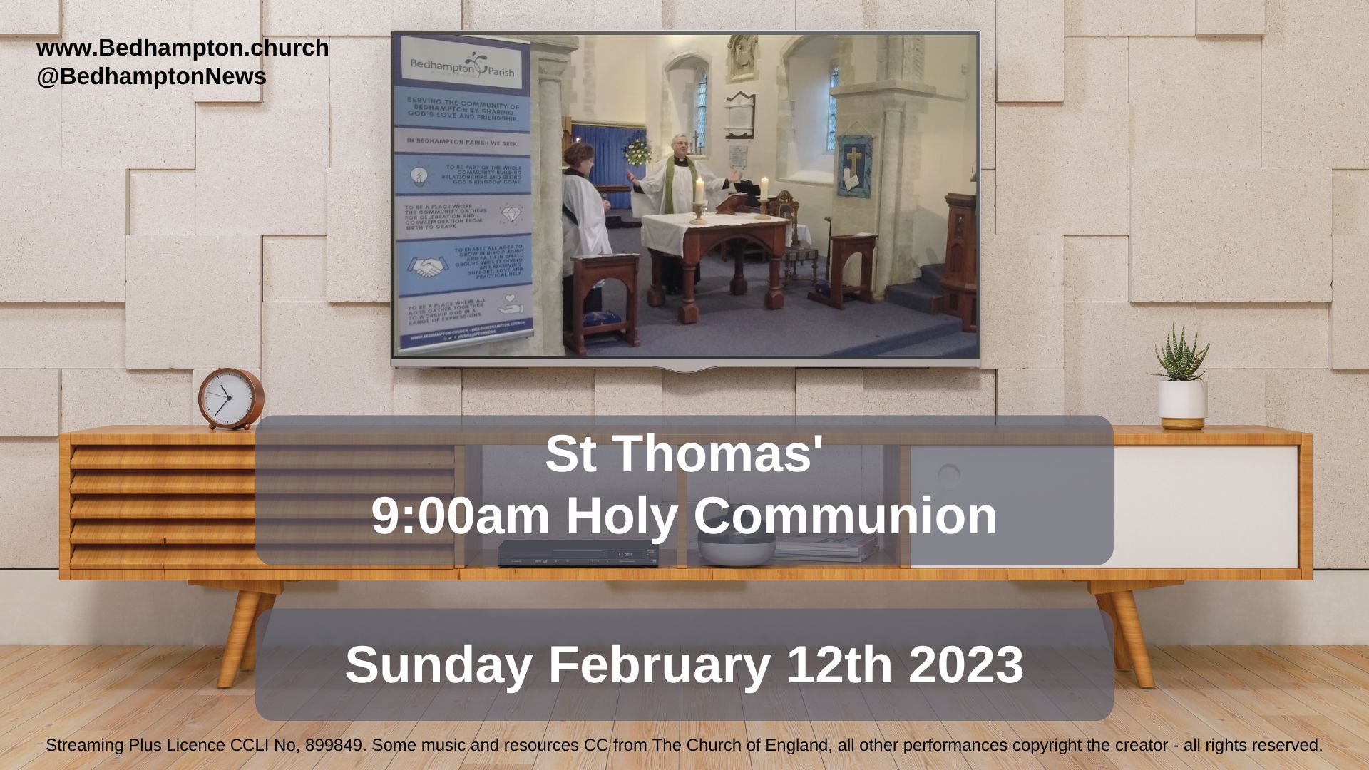 Holy Communion CW1 February 12th, 2023 – Matthew’s Gospel