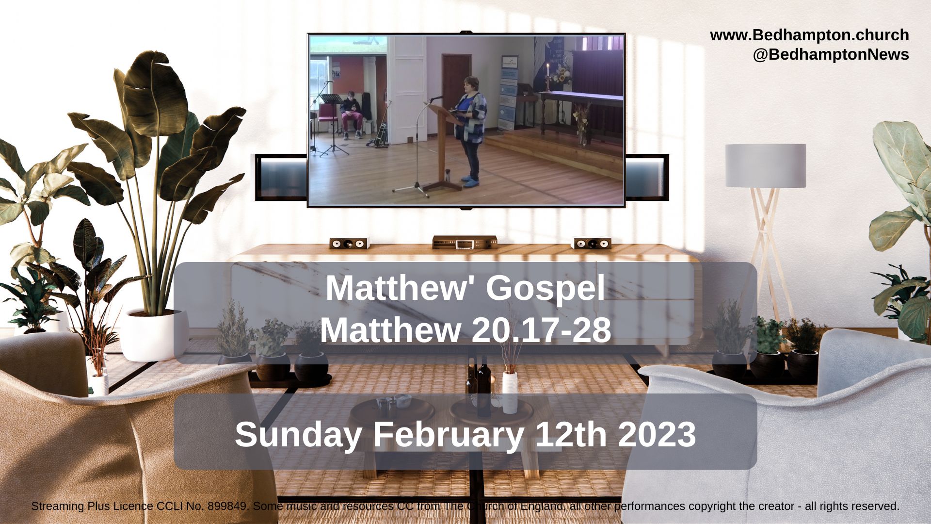 Matthew’s Gospel 20.17-28
