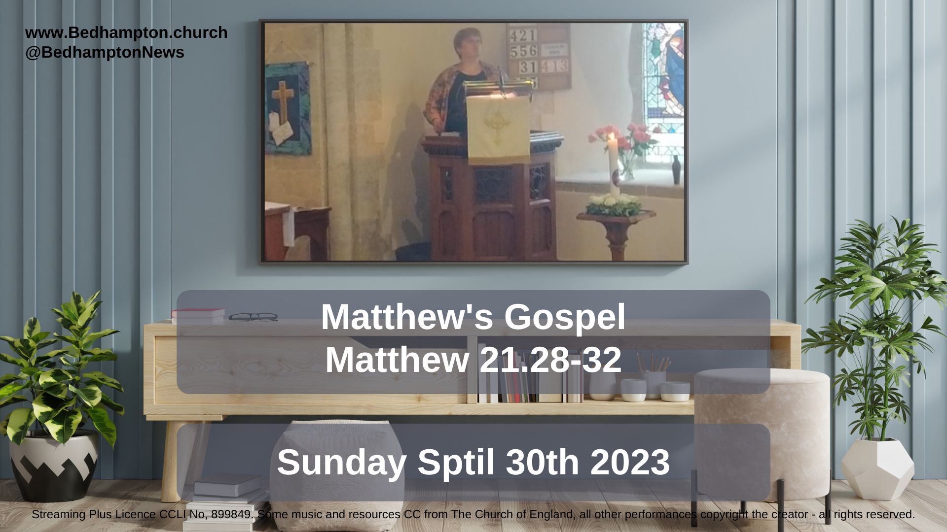 Sermon April 30th, 2023 – Matthew’s Gospel