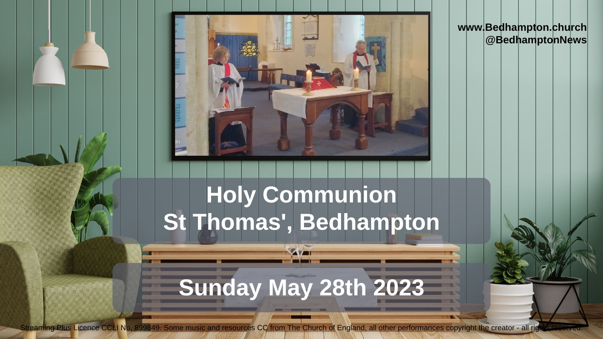 Holy Communion CW1 May 28th, 2023 – Pentecost