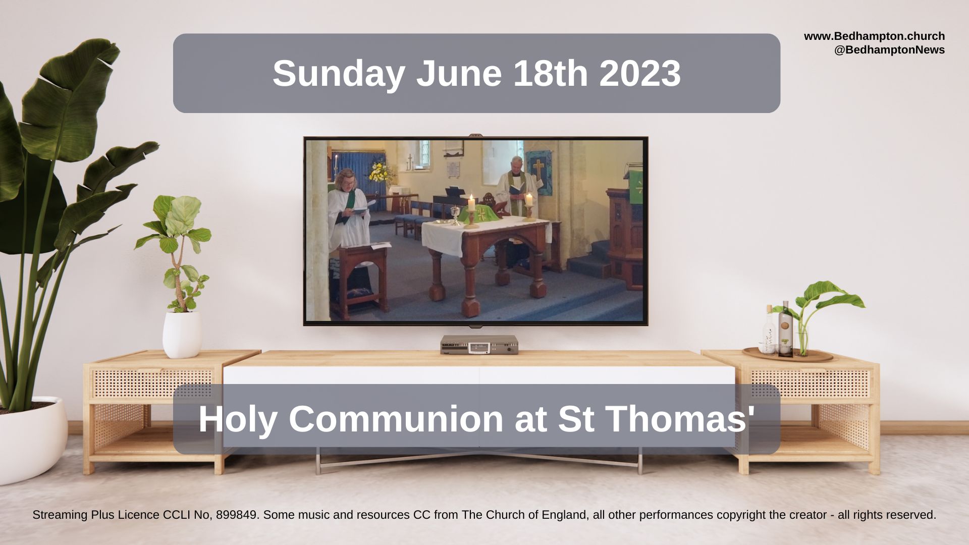 Holy Communion June 18th, 2023 – Matthew’s Gospel
