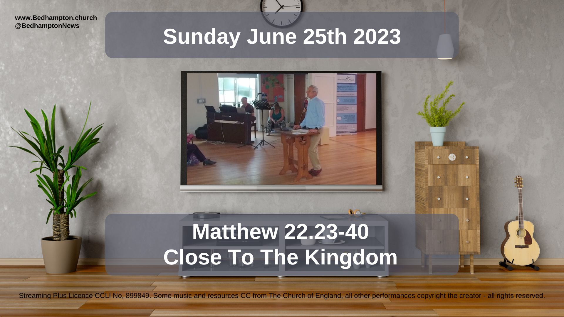 Sermon June 25th, 2023 – Matthew 22.23-40 – Close  To The Kingdom
