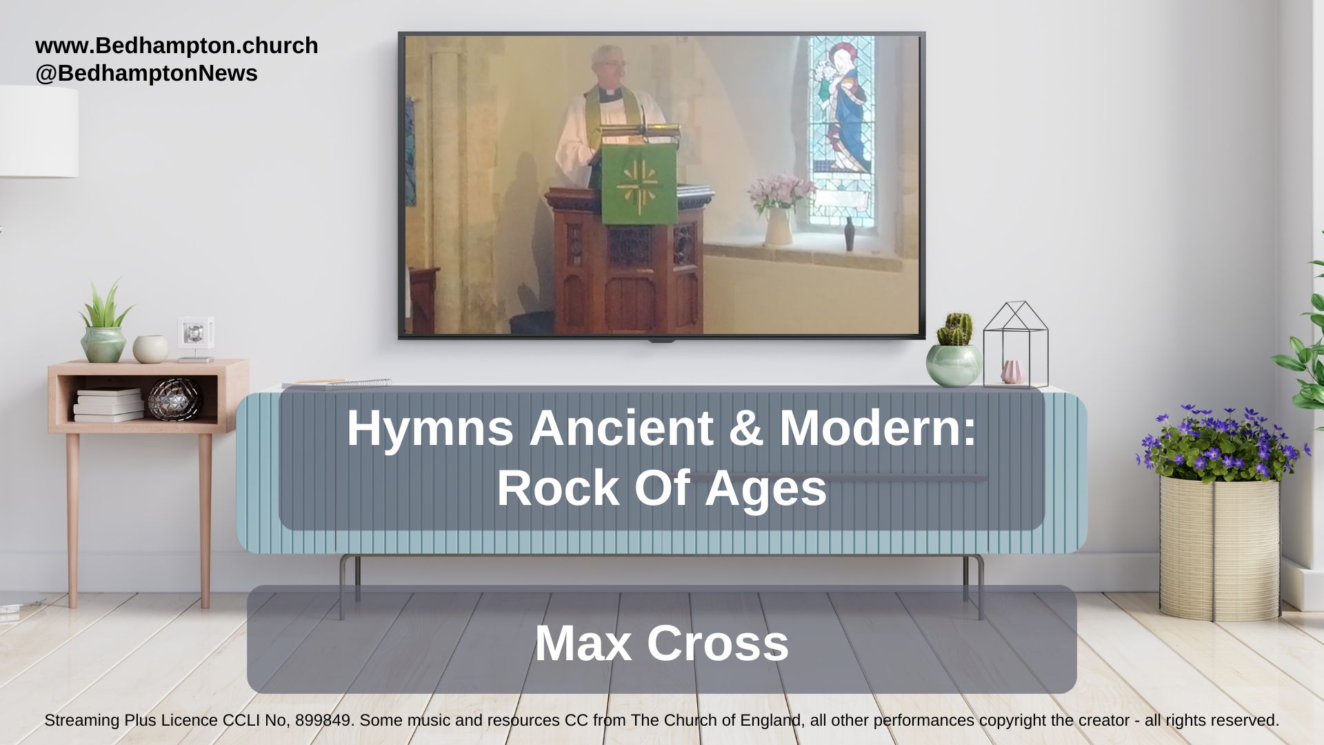 Sermon September 3rd, 2023 – Hymns Ancient & Modern: Rock Of Ages