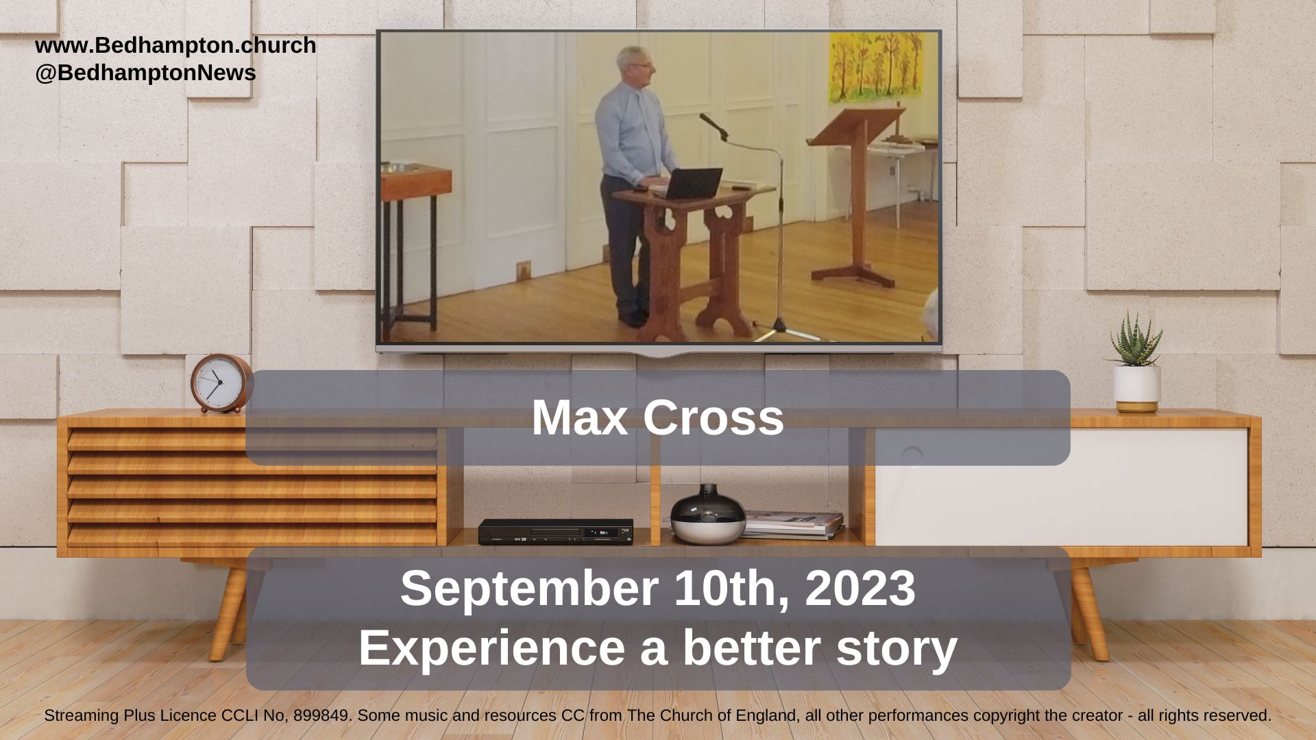 Sermon September 10th, 2023 – Experience a better story