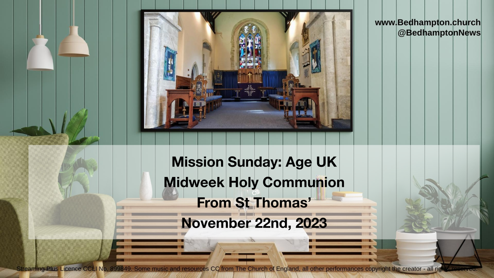 Midweek Holy Communion November 22nd, 2023