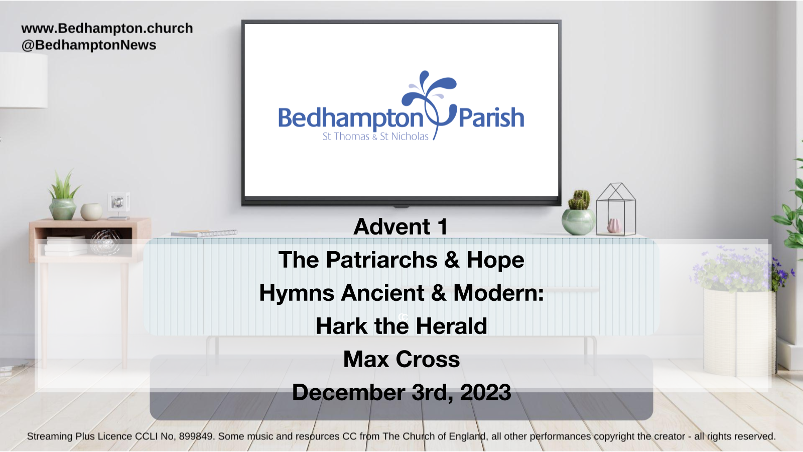 Sermon December 6th, 2023 – Advent 1 The Patriarchs & Hope Hymns Ancient & Modern: Hark the Herald