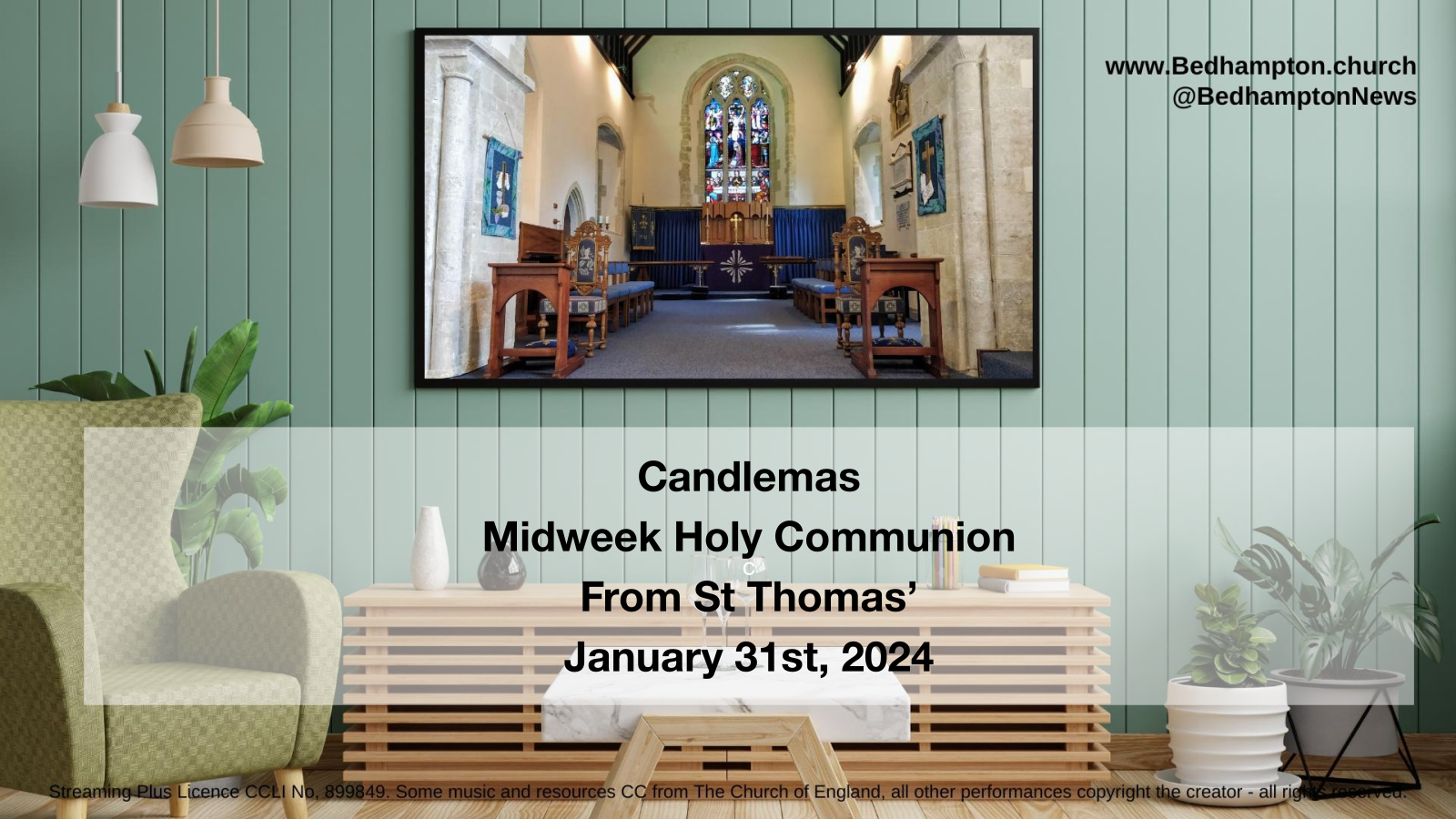 Midweek Holy Communion January 31st, 2024