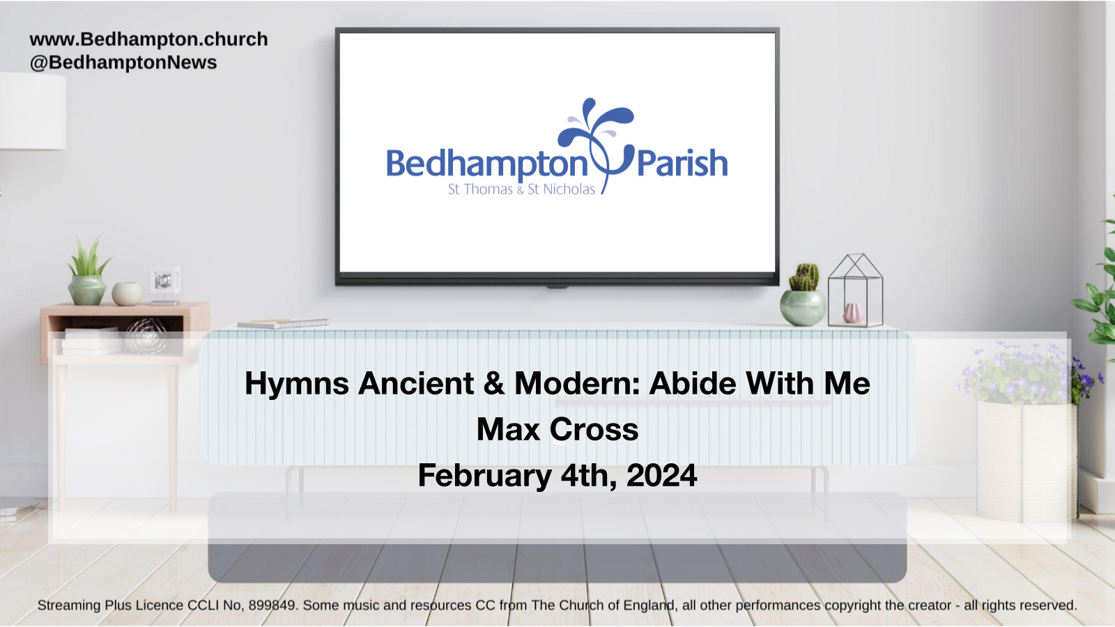 Sermon February 4th, 2024 – Hymns Ancient & Modern: Abide With Me