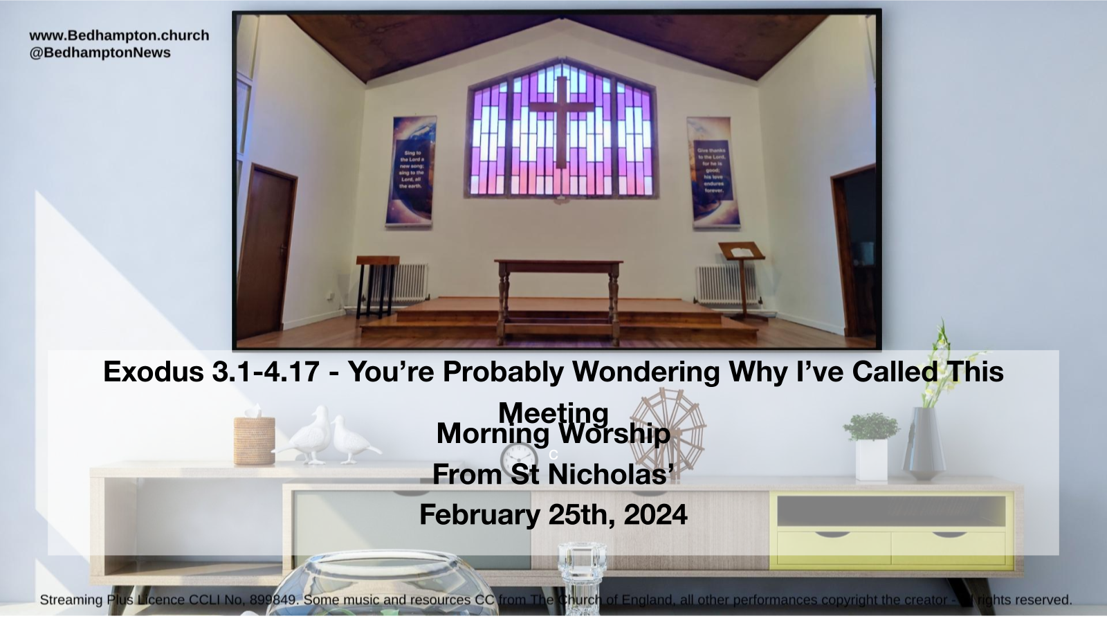 Morning Worship February 25th, 2024 – Exodus 3.1-4.17 – You’re Probably Wondering Why I’ve Called This Meeting