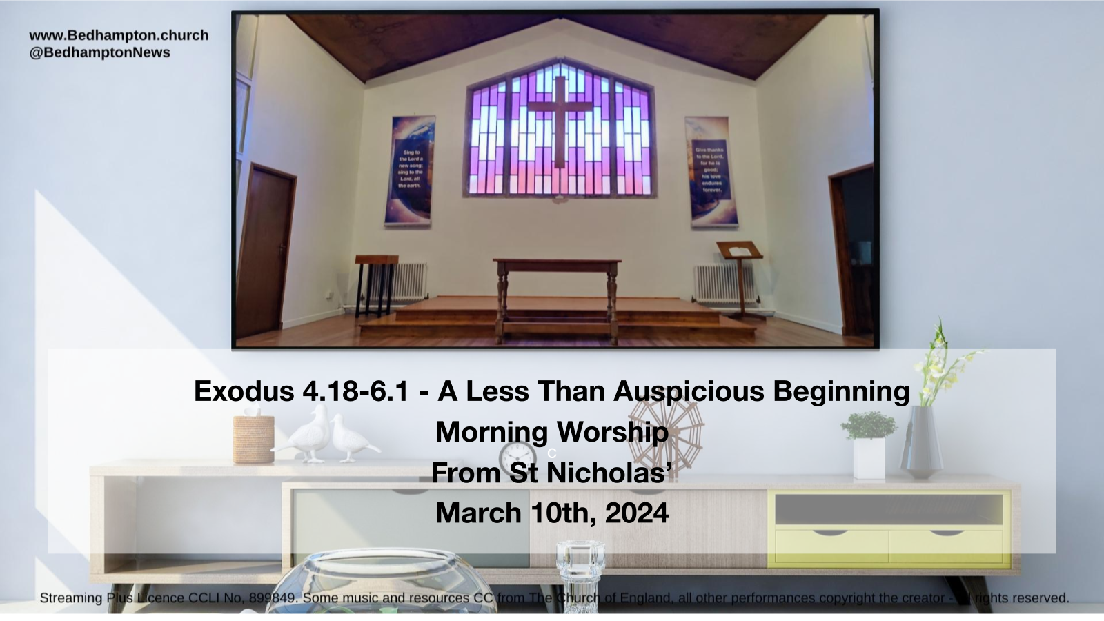 Morning Worship March 10th, 2024 – Exodus 4.18-6.1 – A Less Than Auspicious Beginning