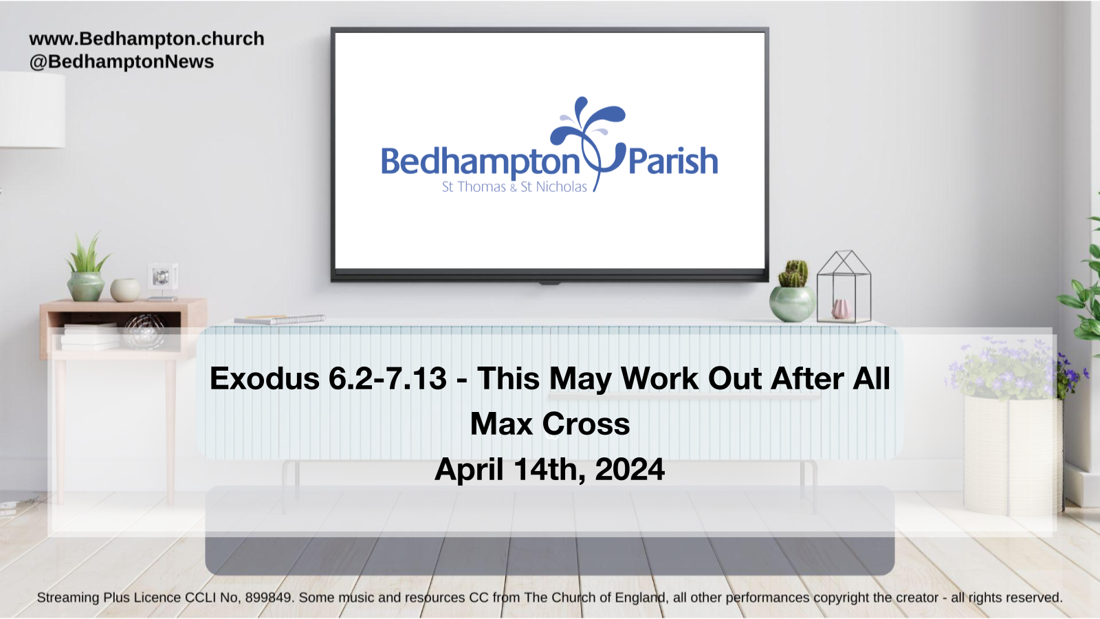 Sermon April 14th, 2024 – Exodus 6.2-7.13 – This May Work Out After All