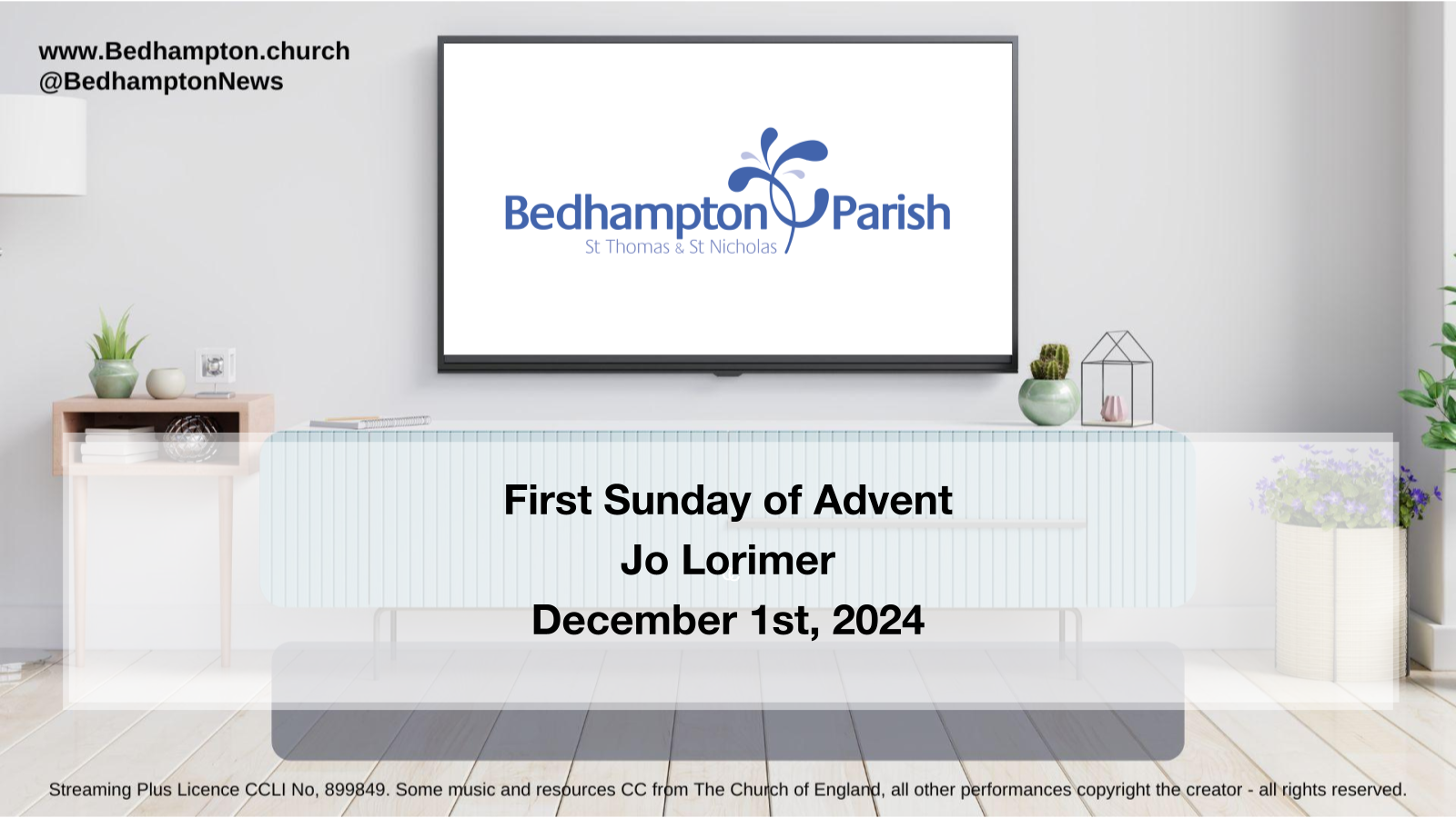 Sermon December 1st, 2024 – First Sunday of Advent