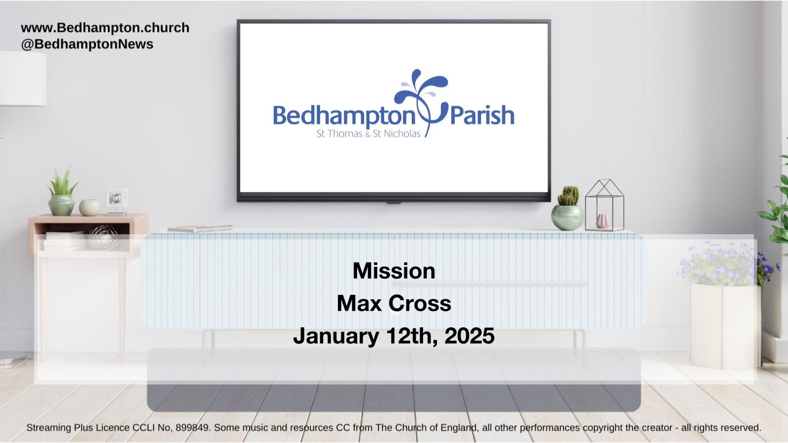 Sermon January 12th, 2025 – Mission